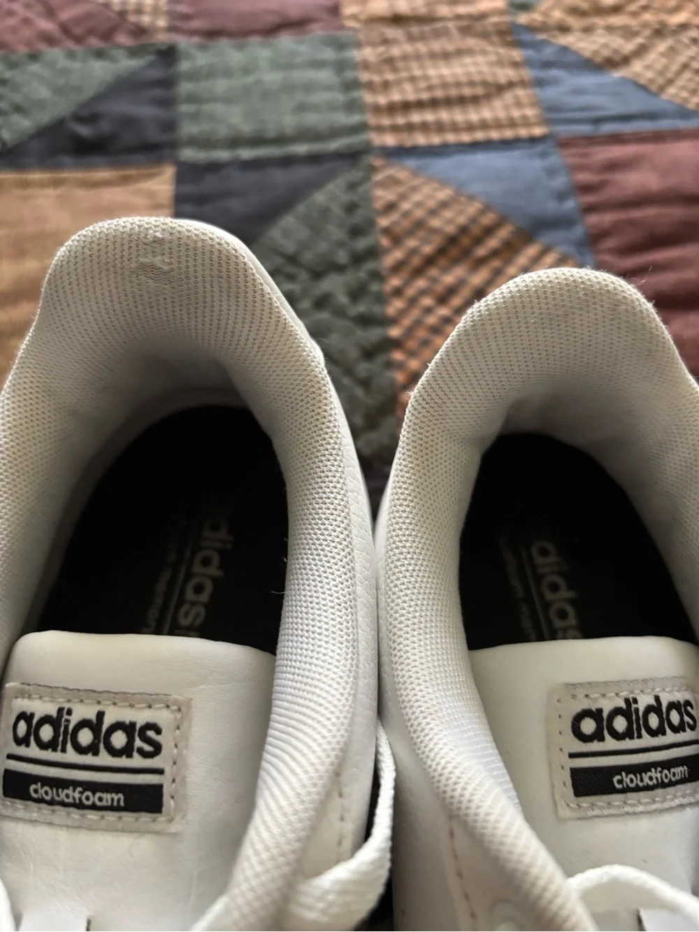 Adidas White Cloud Form Leather Sneakers Sz9